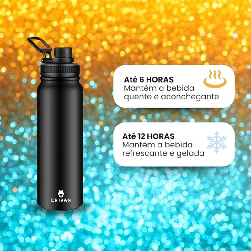 -Kit Bag Magnética Enivan® + Garrafa térmica Enivan® para Treinos l FRETE GRÁTIS
