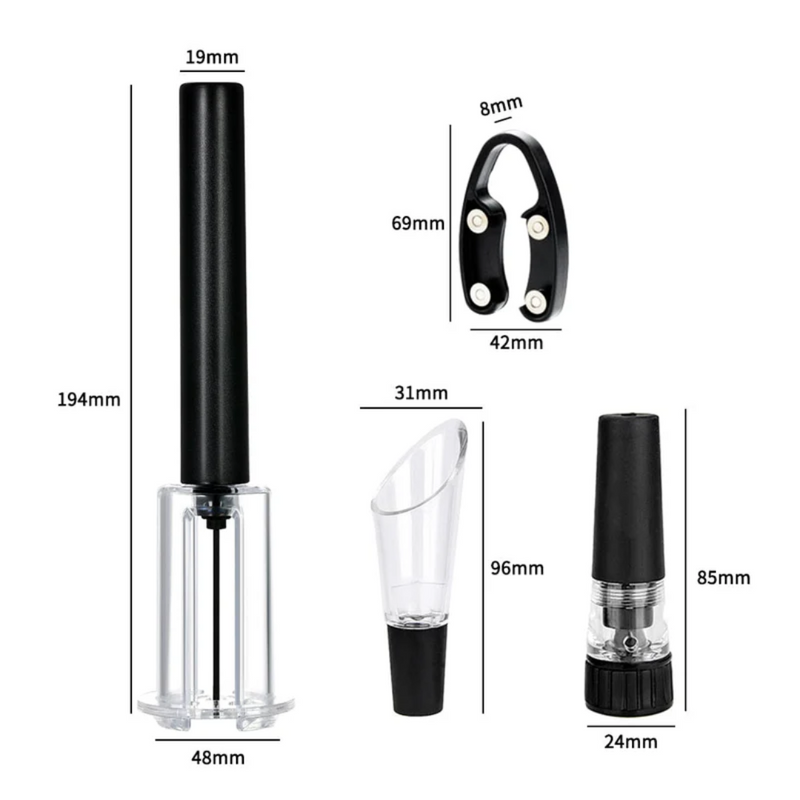 Abridor de Pressão para Vinho - KIT